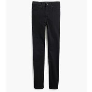 J. Crew Factory 9" Mid-Rise Black Skinny Jean in Signature Stretch Black Size 28